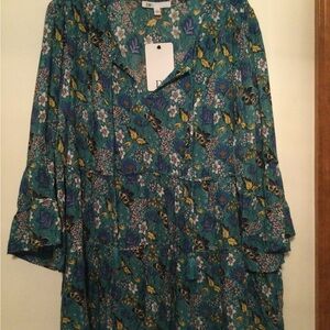 NWT Daniel Rainn Boho Top, size XL
